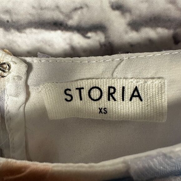 Storia Floral Pastel Flower Ombré Party Babydoll Square Neckline Dress - Picture 9 of 12